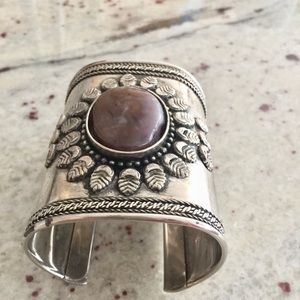 PRICE REDUCED!!! Large Cuff Bracelet with stone